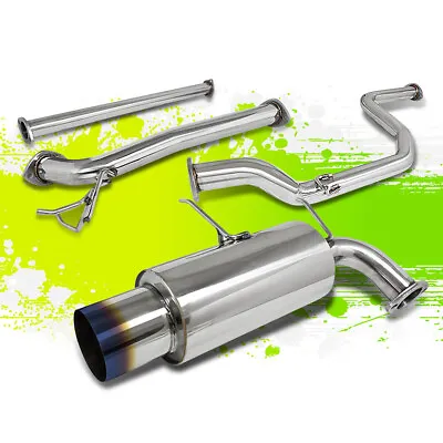 For 90-93 Integra Gs-r/ls/rs Ss Exhaust Catback 4.5 Muffler Burn Tip+silencer • $155