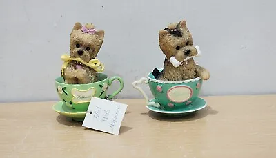 £29.01 • Buy The Hamilton Collection Happiness Yorkie And Affection Figurine Collection Lot 2
