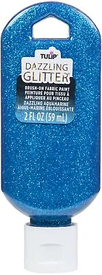 £19.13 • Buy Duncan Tulip Dazzling Glitter Brush-On Fabric Paint 2oz-Aquamarine