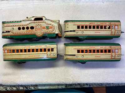  Marx O Gauge Tin Litho Union Pacific M10005 Wind-Up Train Set W/Track-READ • $84.95