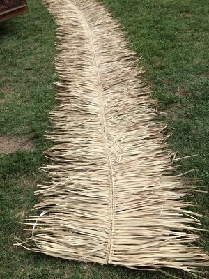 $99.99 • Buy  Commercial Grade Palm Grass Thatch 30 X12ft  Ridge Roof Cap For Tiki Bar Hut