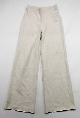 $23.99 • Buy Zara Women's Basic Elastic High-Waisted Soft Trousers ZS6 Beige Marl Small NWT
