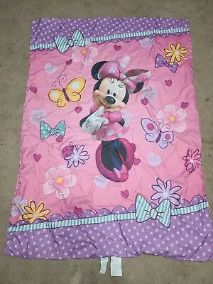 Pre-owned Disney Minnie Mouse Toddler Bed Comforter  • $17.10