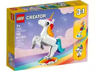 LEGO Creator 3 In 1 Magical Unicorn Toy To Seahorse To Peacock 31140 • $9.99