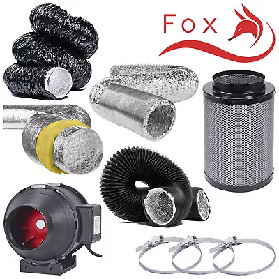 5  Twin Speed Extraction Fan Filter Kits Aluminium Acoustic Black Acoustic Combi • £83.99