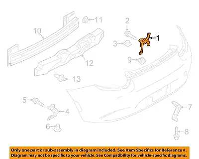 MAZDA OEM 16-18 MX-5 Miata Rear Bumper-Lower Bracket Left N24350161A • $30.01