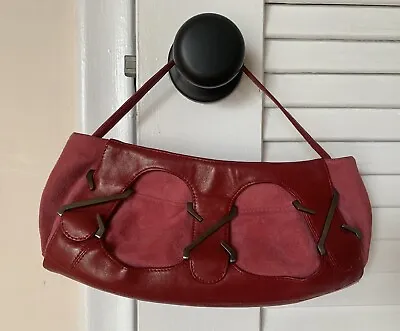 $45 • Buy Z Spoke Zac Posen Red Convertible Red Leather Bag