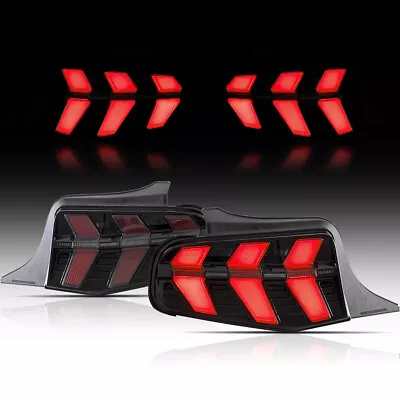 For 10 11 12 Ford Mustang Tail Lights LED Rear Brake Sequential Turn Signal Lamp • $287