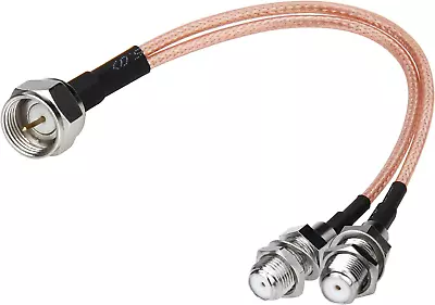 F-Type RG6 Splitter Coax Cable 75Ohm TV Antenna 3 Way Splitter Combiner F Male • $11.90