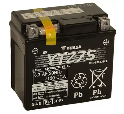 Genuine Yuasa YTZ7S 12V High Performance AGM Motorbike Motorcycle Battery • £86.95