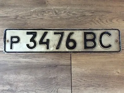 Ussr Soviet License Plate Bc - Vehicle Leaving The Soviet Union - Rare!!! • $20