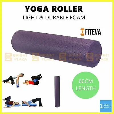 $19.95 • Buy 60cm Yoga Roller Physio Pilates Foam Roller Gym Back Training Exercise Massage