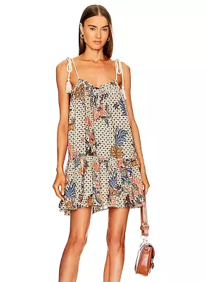 Ulla Johnson Trula Jasmine Print Tassel Ties Coverup Sundress $360 NWOT Size XS • $0.99