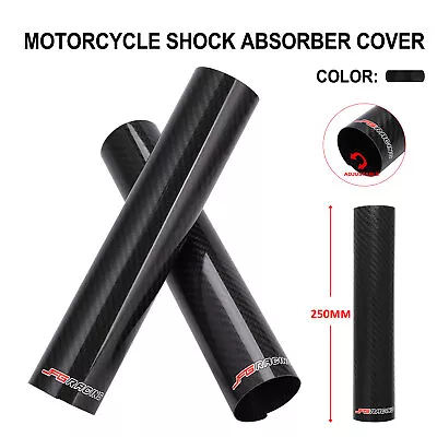 Carbon Fiber Motorcycle Fork Guard Cover Front Shock Covers For Dirt Bike-250mm • $24.99