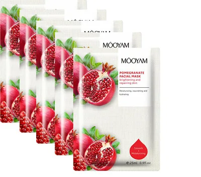 £4.99 • Buy Mooyam Face Moisturising Sheet Oil Control Korean Fruit Facial PACK Of 5