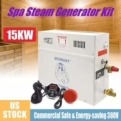 15KW Self Drain Steam Generator Heavy Duty Sauna Shower Steam Machine For Tubs • $489.98