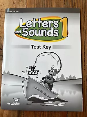 Abeka Letters And Sounds 1 Test Key (Like New) • $10