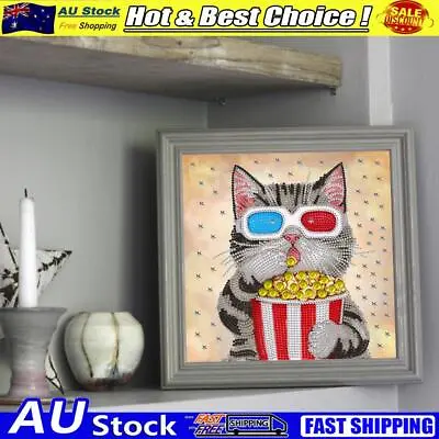 $11.19 • Buy 5D DIY Partial Special Shaped Drill Diamond Painting Cat Kit Home Decor (YXC256)