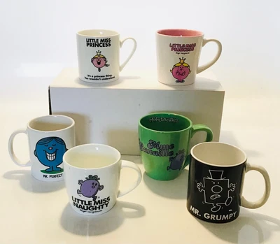 £8.49 • Buy Mr Men Little Miss Ceramic Coffee Tea Mugs Novelty Valentines Birthday Gifts