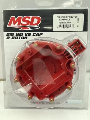 MSD 8416 Ignition Distributor Cap & Rotor Kit For GM Chevy HEI Distributor • $49.95