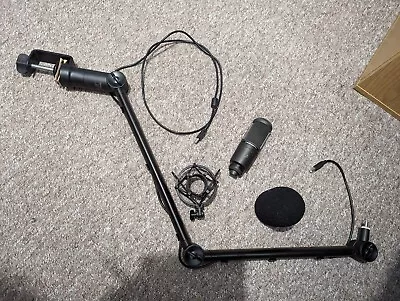 £70 • Buy Thornmax ZOOM BOOM ARM + AT 2020 USB Microphone + Accesories