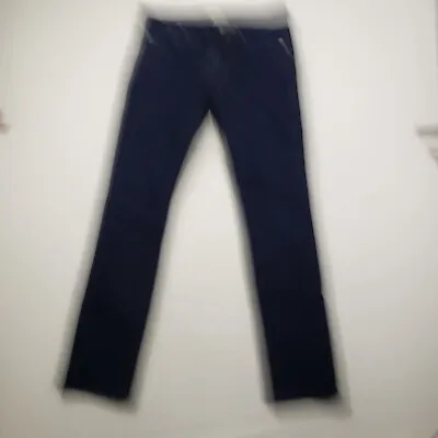J.Crew 484 Jeans Mens 30x30 Slim Straight Dark Wash Blue Stretch Denim Low Rise • $24.99