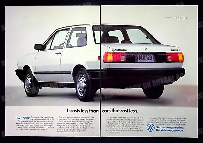 Volkswagen Fox 1987  Coupe Car Auto Trade Print Magazine Ad Poster ADVERT • $7.99