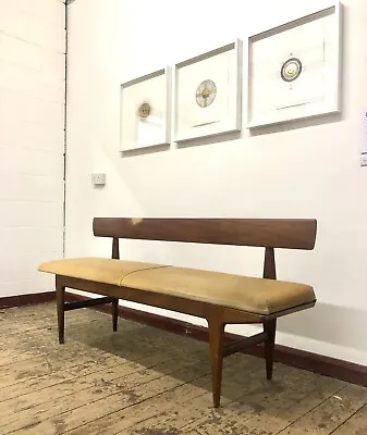 A Rare Younger Mid Century Upholstered Bench /seat By John Herbert: NEEDS REPAIR • £195