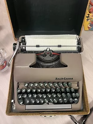 Smith Corona Typewriter With Case (Clipper) • $15