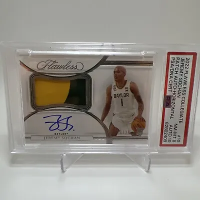 2022 Flawless Collegiate Basketball Jeremy Sochan Rookie Patch Auto 23/25  • $195