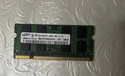 £5 • Buy Samsung 2GB PC6400 DDR2 800MHZ 200 Pin RAM