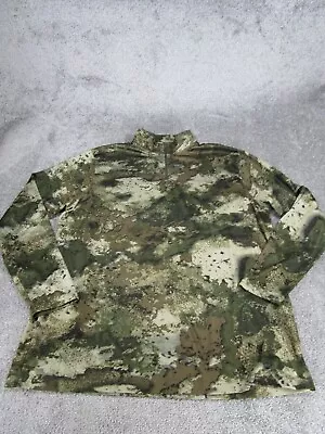 Cabela'S Sweater Mens 2Xl 02 Octane Camo Lightweight Pullover Hunting Green • $24.99