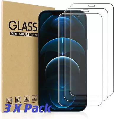 $14.99 • Buy [3Pack] IPhone X/ XS Tempered Glass Screen Protector Double Strong Ultra Clear