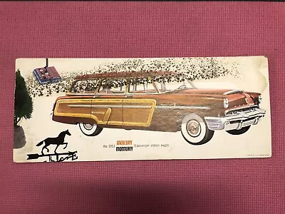 1953 Mercury RARE ORIGINAL Dealership Showroom Wall Poster Sign 53 Merc Dealer • $29.99