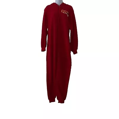 Sesame Street Elmo Unionsuit Mens S M Red Faux Sherpa Costume Pajamas PJ's • $35.99