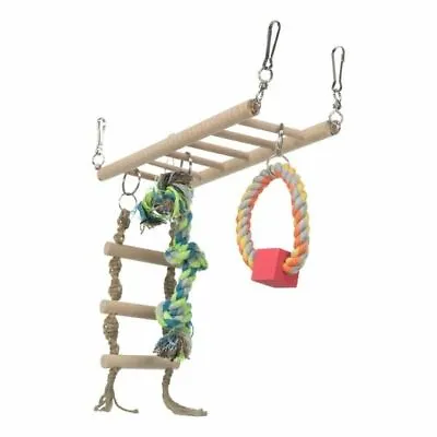£9.69 • Buy Trixie Cage Hanging Suspension Bridge Ladder Toy - Hamster Mouse Gerbil Rope Fun