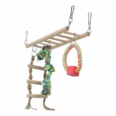 £9.75 • Buy Trixie Cage Hanging Suspension Bridge Ladder Toy - Hamster Mouse Gerbil Rope Fun