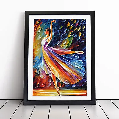 Ballerina Dancer No.5 Wall Art Print Framed Canvas Picture Poster Decor • £29.95