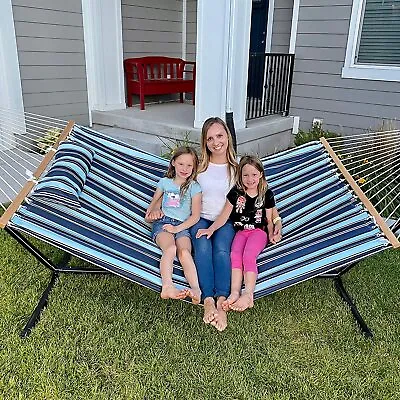  Quilted Hammock With Pillow Double Size 450 Lb Capacity Without Stand • $69