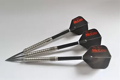 £27.95 • Buy McCOY MAX 90% TUNGSTEN STEEL TIP DARTS SET 22g 24g 26g SPARE FLIGHTS & STEMS
