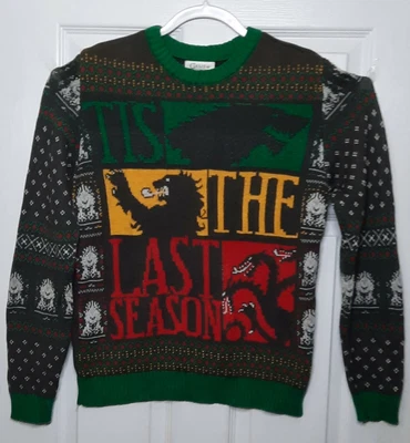 $24.95 • Buy Game Of Thrones ~Ugly Christmas Sweater  Tis The Last Season  -Size: SMALL -New!