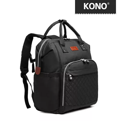 KONO Multi-Function Tote Baby Mummy Diaper Nappy Backpack Changing Shoulder Bag  • £11.99