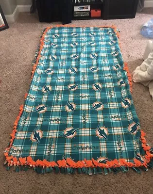 Miami Dolphins Throw Blanket/Wall Hanging Rug 8’x4’ Feet • $55