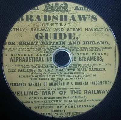 £3.99 • Buy 100 Vintage Books On DVD, Railway Steam Train Locomotive Inc Bradshaws Guides
