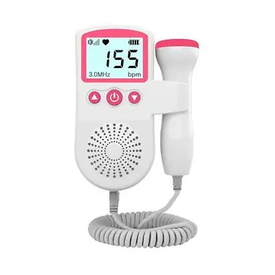 Fetal Doppler Heartbeat Monitor For Pregnancy Ultrasonic Heart Beat Rate Monitor • £12.99