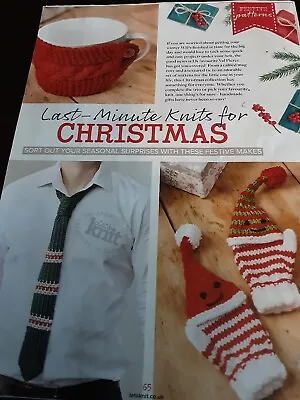 Last Minute Knits For Christmas Pattern • £0.99