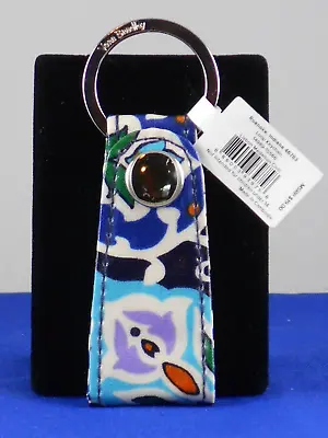 Vera Bradley LISBON MEDALLION COOL Loop Split Ring Snap Keychain Key 14989-15566 • $16.99