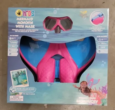 Body Glove Kids' Mermaid Fin With Mask ( 2 Piece Swim Set ) • $39.99