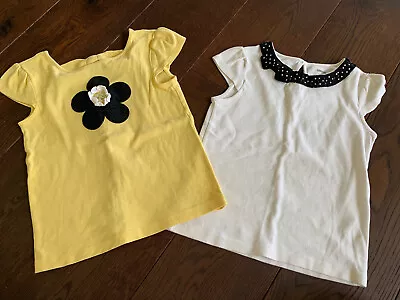 Gymboree 7 Black White Ribbon Flower Bee T Shirt Top Set Lot Play • $9.99