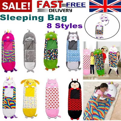 180cm*70cm Large Sleeping Bag Happy Napping Napper Kid FUNNY Pillow Warm Camping • £24.99